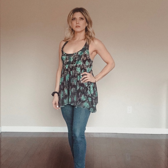 Free People Flowy Tank Shirt - Picture 1 of 5